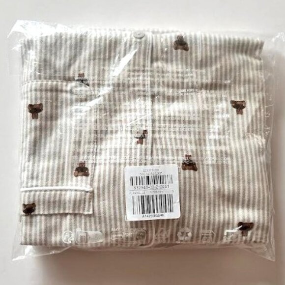 Gap Adult Softest Flannel PJ Shirt Brannan Bear Unisex S - Picture 6 of 7